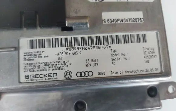 Audi A6 S6 C6 4F Screen/display/small screen 4F0919603A
