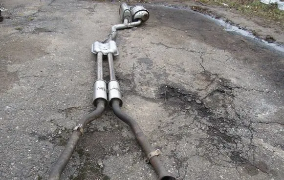 BMW 7 E65 E66 Muffler/silencer 7505798-BMW 7505798 7505799