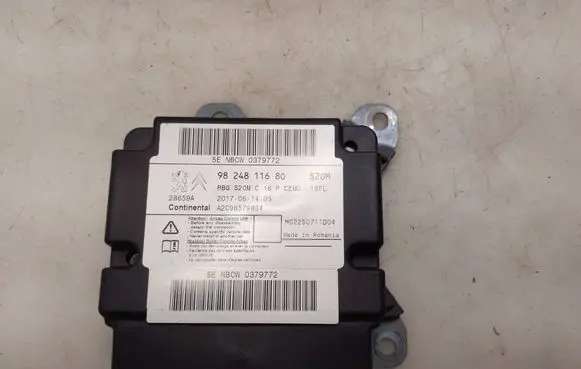Peugeot 3008 II Airbag control unit/module 9824811680 A2C96579804