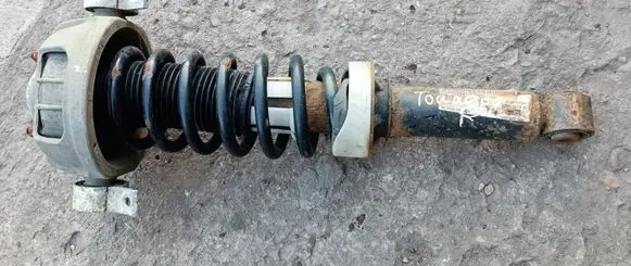 Volkswagen Touareg I Rear shock absorber with coil spring 7L6513029E 7L0512345B