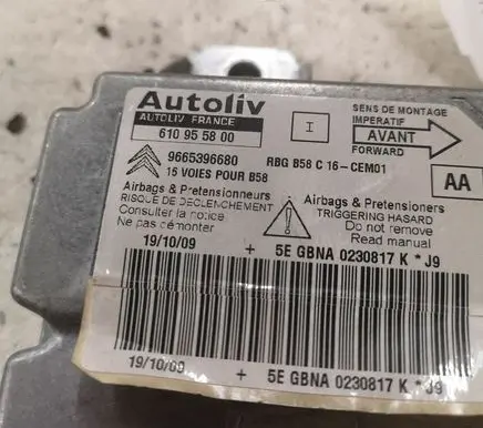 Citroen C4 I Picasso Airbag control unit/module 9665396680 610955800