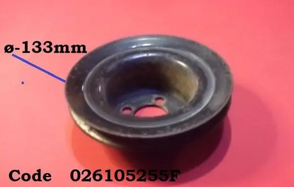 Audi 100 200 5000 C3 Crankshaft pulley 026105255F