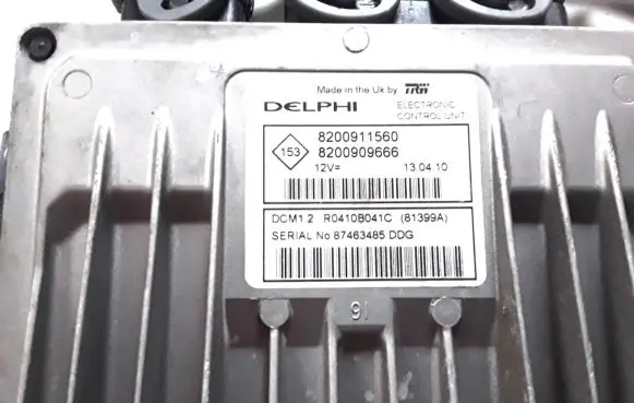 Renault Modus Engine control unit/module 8200911560