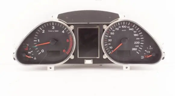 Audi A6 S6 C6 4F Speedometer (instrument cluster) 4F0920931B 4F0910930A