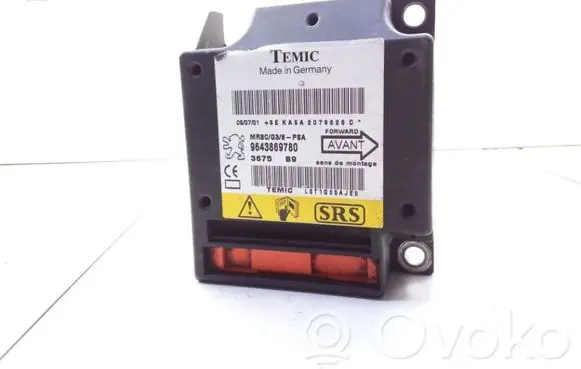 Peugeot 607 Airbag control unit/module 9643869780