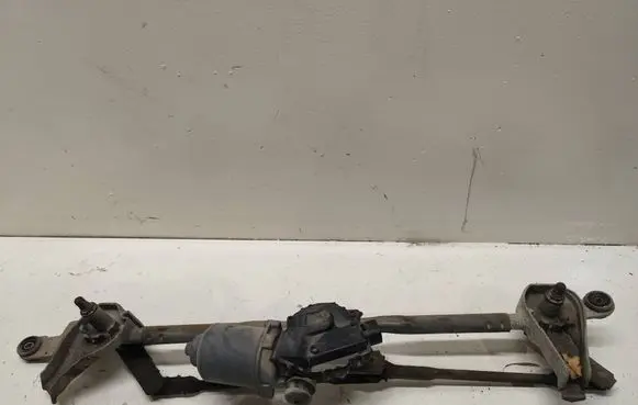 Front wiper linkage and motor