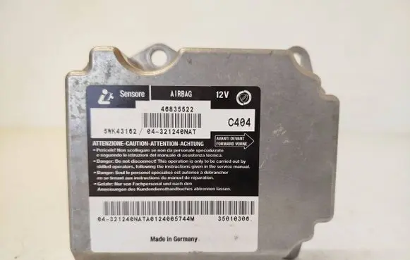 Fiat Stilo Airbag control unit/module 46835522 5WK43162 04321240NAT