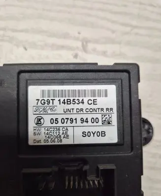Volvo V70 Door control unit/module 7G9T14B534CE 14C236CA 0507919400