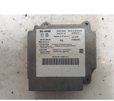 Peugeot 307 Airbag control unit/module 9650109480 29030707 5WK42908