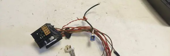 Volkswagen Touran I Sound system wiring loom 3B7035444 3C0035270