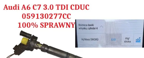 Audi A6 S6 C7 4G Fuel injector 059133277CC 0445116040