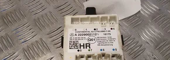 Mercedes-Benz GLC X253 C253 Door control unit/module A2229002112