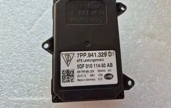 Volkswagen Touareg II Headlight ballast module Xenon 7PP941329D 5DF01011450AB 74696000