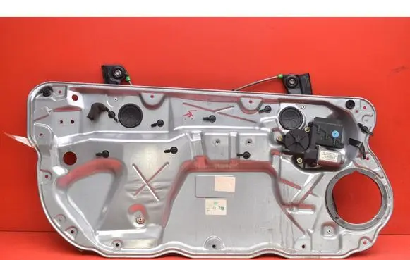Volkswagen Polo Front door window regulator with motor 6Q0837751