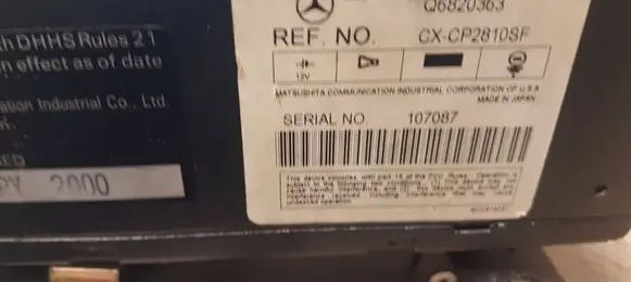 Mercedes-Benz ML W163 CD/DVD changer Q6820363