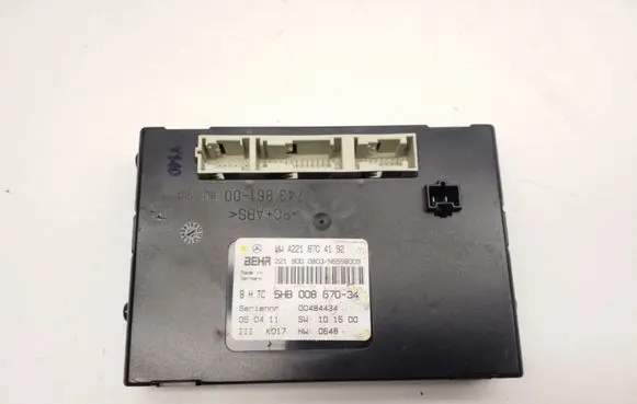 Mercedes-Benz S W221 Other control units/modules A2218704192