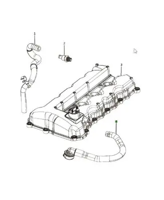 Jeep Compass Breather/breather pipe/hose 68247360AA