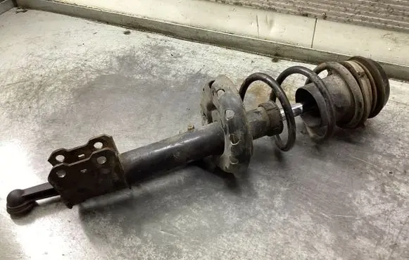 Front shock absorber with coil spring