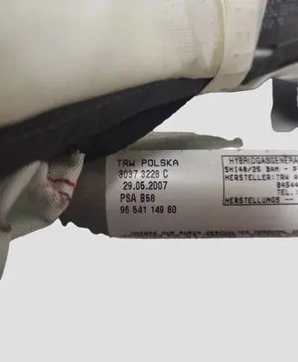 Citroen C4 Grand Picasso Roof airbag 9654114980 30373228C