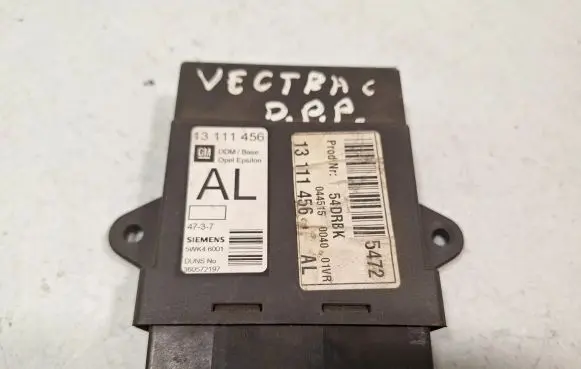 Opel Vectra C Door central lock control unit/module 5WK46001 13111456