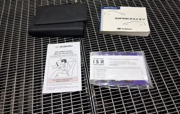 Subaru XV Owners service history hand book 