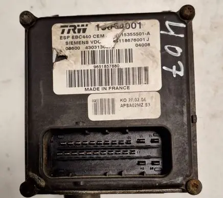 Peugeot 407 ABS Pump 9651857880 15355501A S118676001J