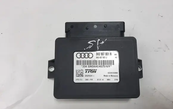 Audi A5 Sportback 8TA Rear brake EMF control unit/module 8K0907801N