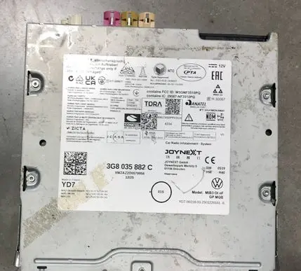 Volkswagen PASSAT B9 MMI control unit 3G8035882C
