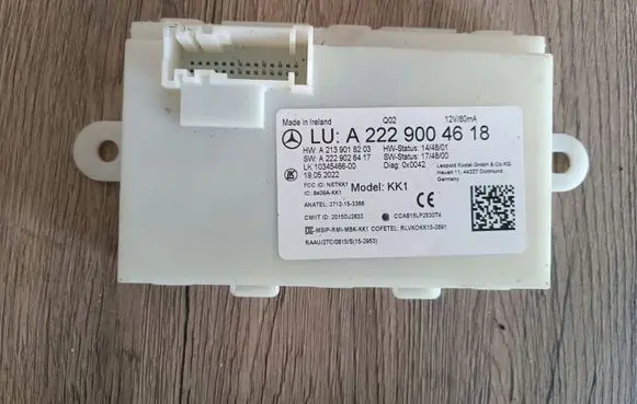Mercedes-Benz S W222 Keyless (KESSY) go control unit/module A2229004618