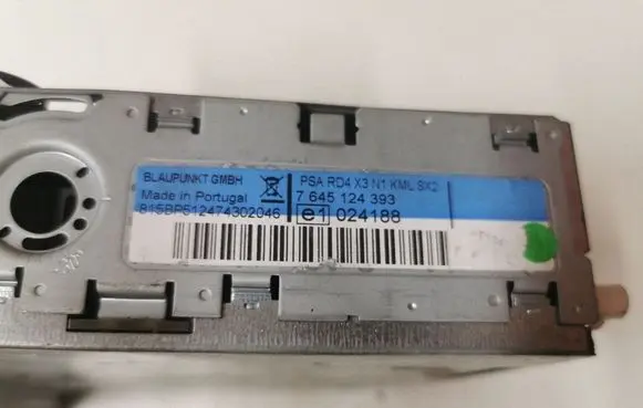 Citroen C5 Radio/CD/DVD/GPS head unit 9660647877 7645124393 E1024188