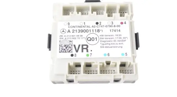 Mercedes-Benz E W213 Door control unit/module A2139001118