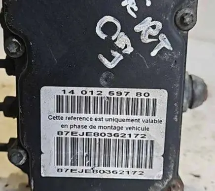 Citroen Jumpy ABS Pump 1401259780 87BJE80362172 0265800696