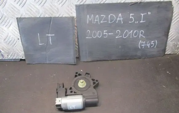Mazda 5 Rear door window regulator motor GJ6A5958X