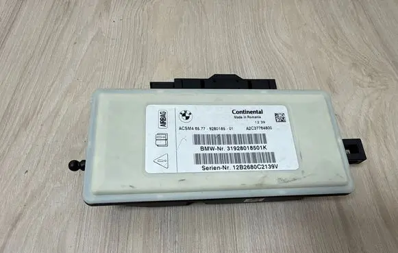BMW 7 F01 F02 F03 F04 Airbag control unit/module 9280185 31928018501K 12B2680C2139V