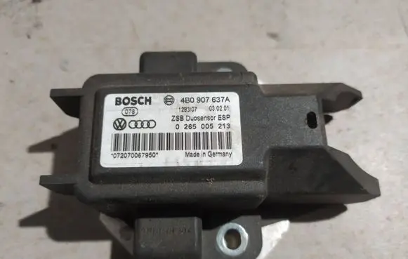 Audi A6 S6 C5 4B ESP acceleration yaw rate sensor 4B0907637A