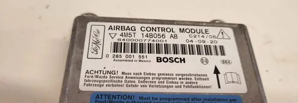 Ford Focus C-MAX Airbag control unit/module 4M5T14B056AB 640000774001 0285001551