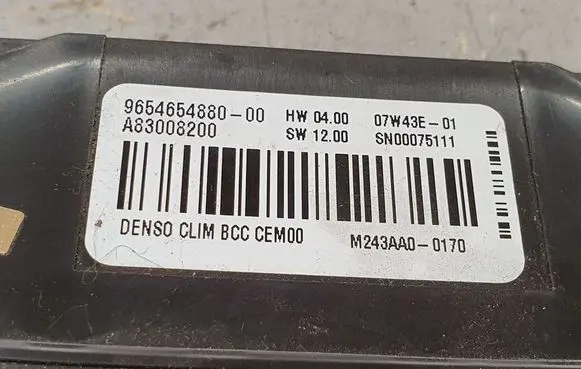 Citroen C4 I Picasso Comfort/convenience module 9654654880 A83008200