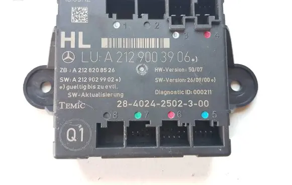 Mercedes-Benz GLK (X204) Door control unit/module A2129003906