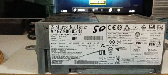 Mercedes-Benz A W177 Radio/CD/DVD/GPS head unit A1679000511