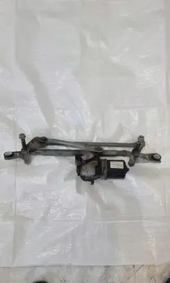 Front wiper linkage and motor