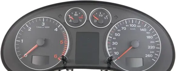 Audi A3 S3 8P Speedometer (instrument cluster) 8P0920930FX 75610136 01802832
