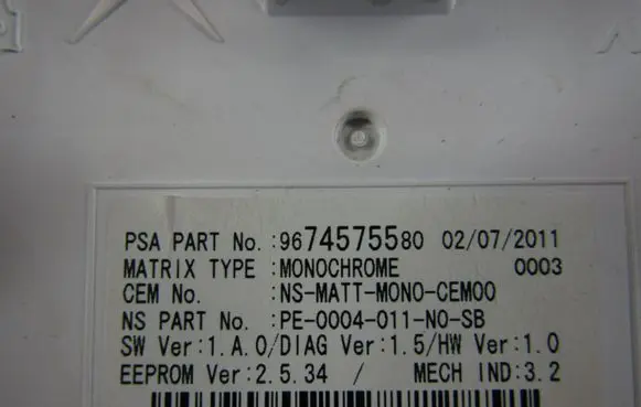Peugeot 3008 I Speedometer (instrument cluster) 9666676080