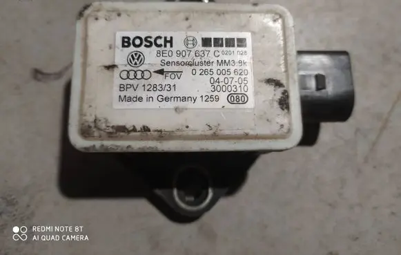 Audi A4 S4 B7 8E 8H ESP acceleration yaw rate sensor 8E0907637C