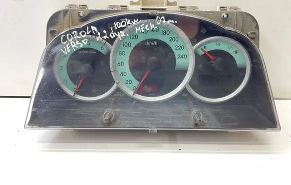 Toyota Corolla Verso E121 Speedometer (instrument cluster) 838000F091 MB2574308260