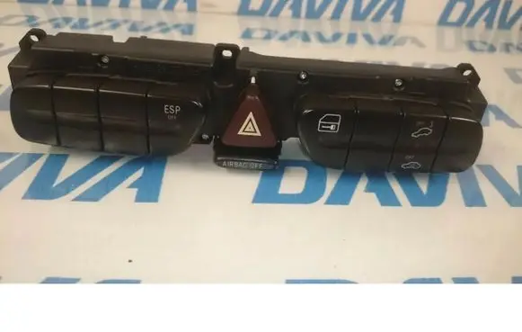 Mercedes-Benz C W203 Hazard light switch A2038217858