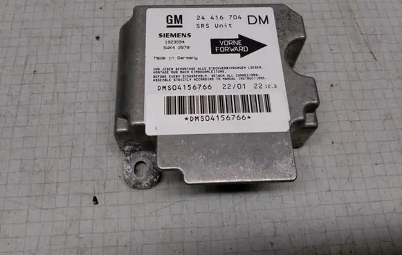Opel Zafira A Airbag control unit/module 24416704DM 1923594 5WK42978