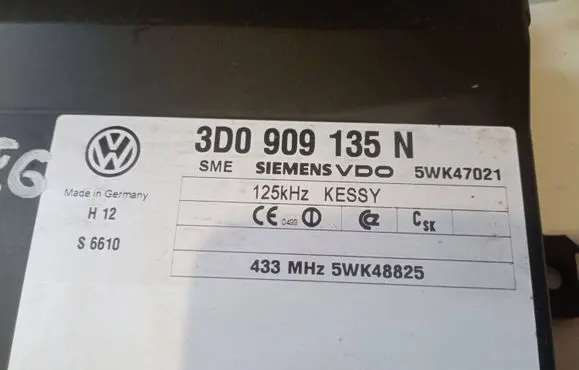 Volkswagen Touareg I Other control units/modules 3D0909135N 5WK47021 5WK48825