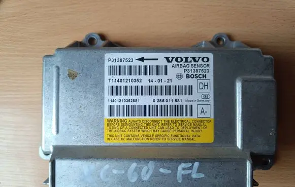 Volvo XC60 Airbag control unit/module 31387523 T11401210352 11401210352881