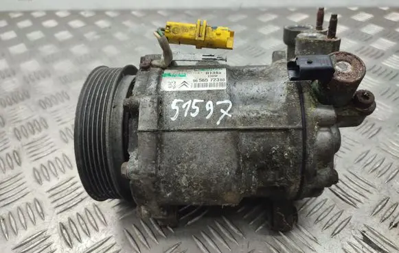 Peugeot 607 Air conditioning (A/C) compressor (pump) 9656572380