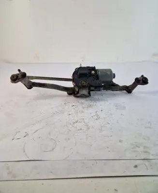 Front wiper linkage and motor